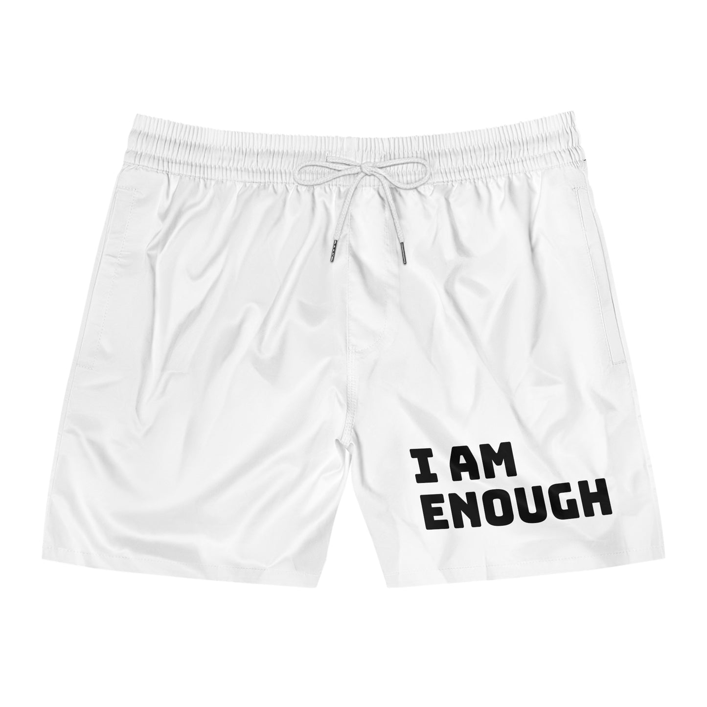 I AM ENOUGH Mid-Length Swim Shorts