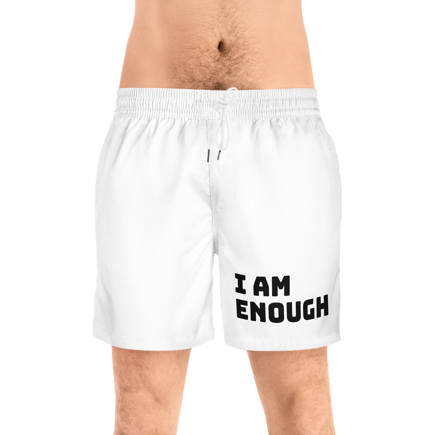 I AM ENOUGH Mid-Length Swim Shorts