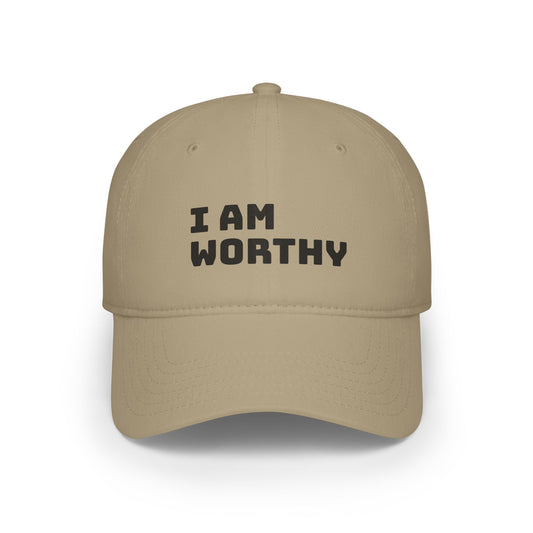 I AM WORTHY Low Profile Baseball Cap